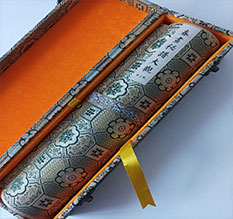 牡丹书画装裱案例